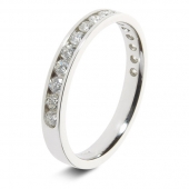 9ct White 0.50ct Brilliant HSI Diamond Eternity Ring - 2.9mm Band 9ct White 0.50ct Brilliant HSI Diamond Eternity Ring - 2.9mm Band